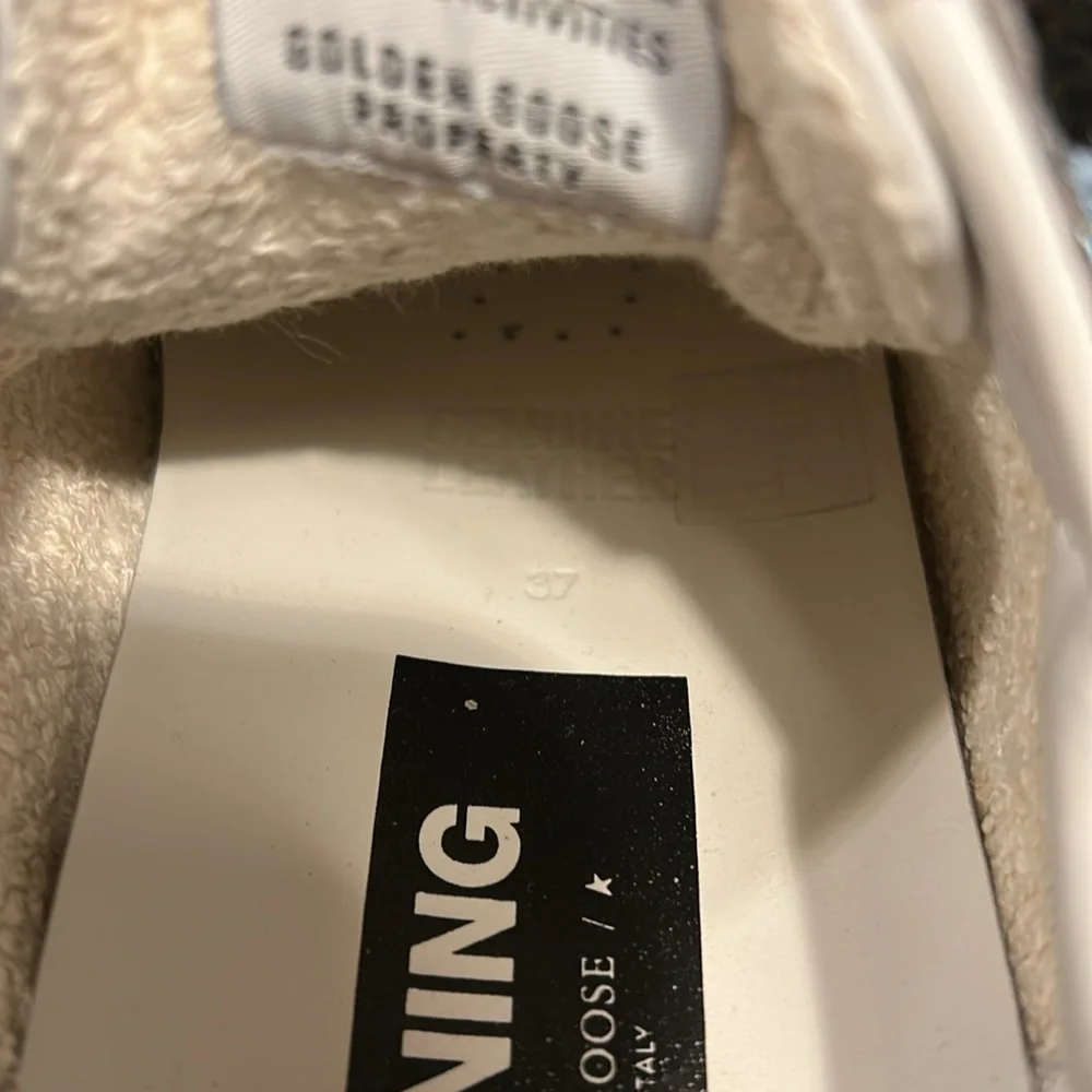 Golden Goose Silver Glitter and Pink Sneakers - Picture 8 of 15